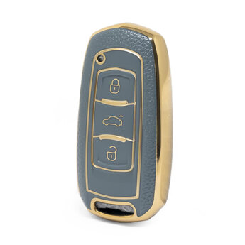 Nano High Quality Gold Leather Cover For Geely Remote Key 3 Buttons...