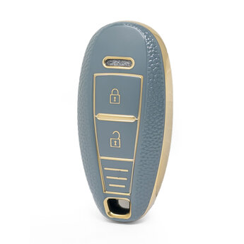 Nano High Quality Gold Leather Cover For Suzuki Remote Key 2...