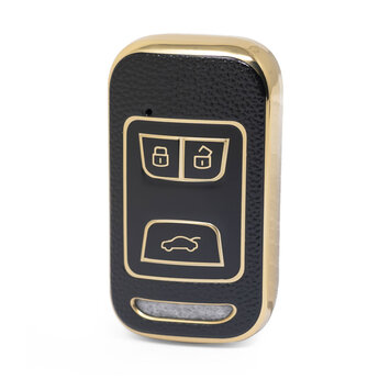 Nano High Quality Gold Leather Cover For Chery Remote Key 3 Buttons...